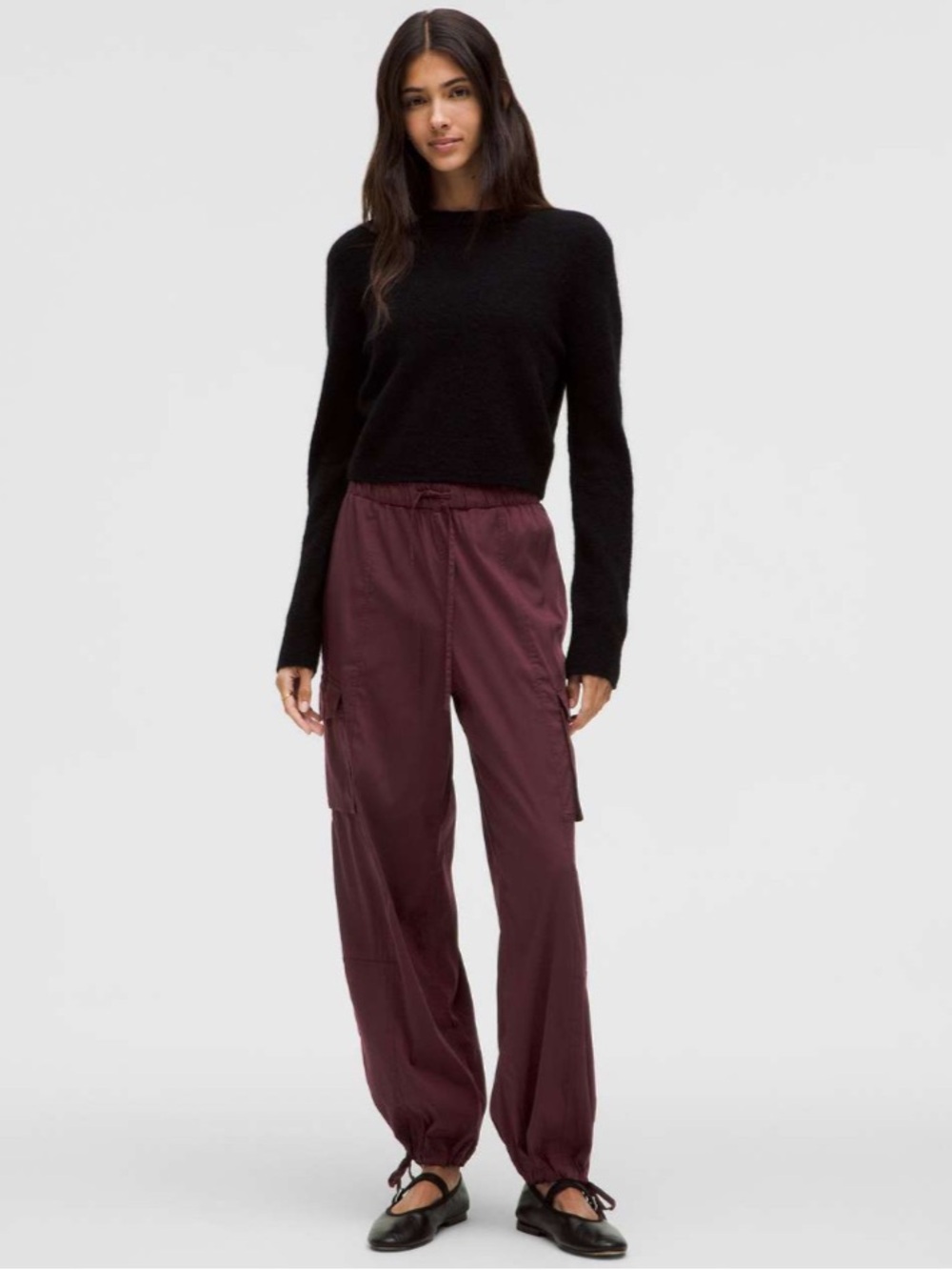 Lululemon Lightweight Adjustable Mid-Rise Cargo Pant Garnet size XXS